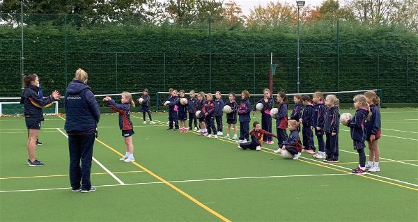 U8 Joint Netball Lesson With St Teresa's