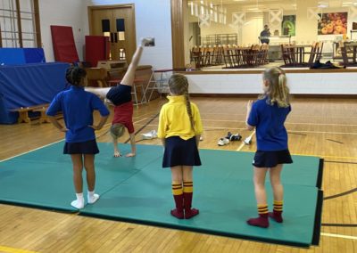 Yr 4 gymnastics lesson at Cranmore